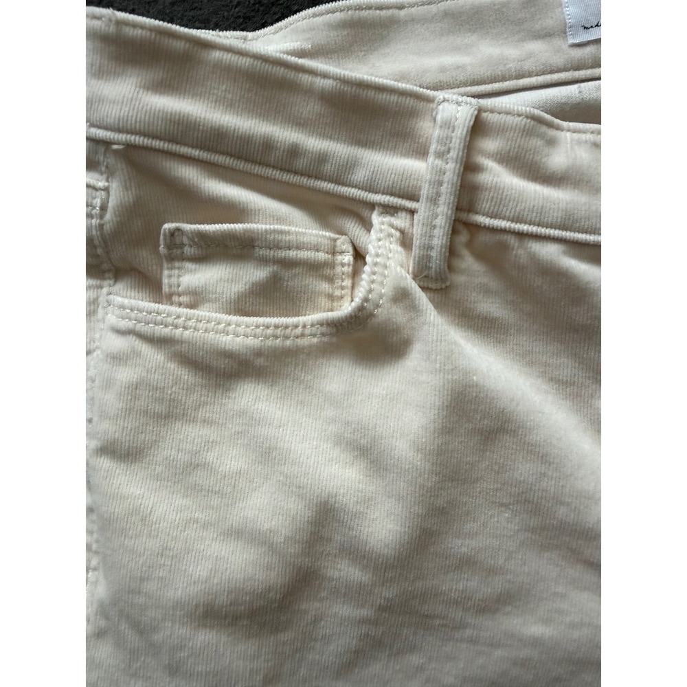 Ann Taylor Loft Womens Modern Skinny Cream Corduroy Skinny Leg Size 00/24 -EUC - Picture 5 of 14